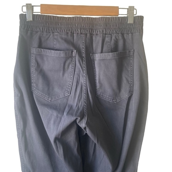 Spanx Stretch Mid Rise Twill Joggers in Washed Black Size Medium - Picture 5 of 13